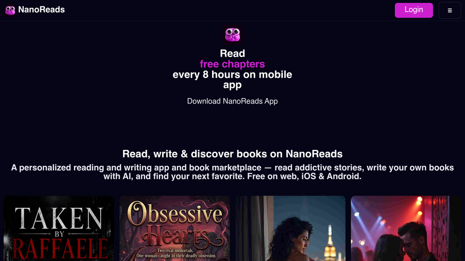 Screenshot of NanoReads