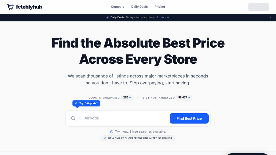 Screenshot of fetchlyhub