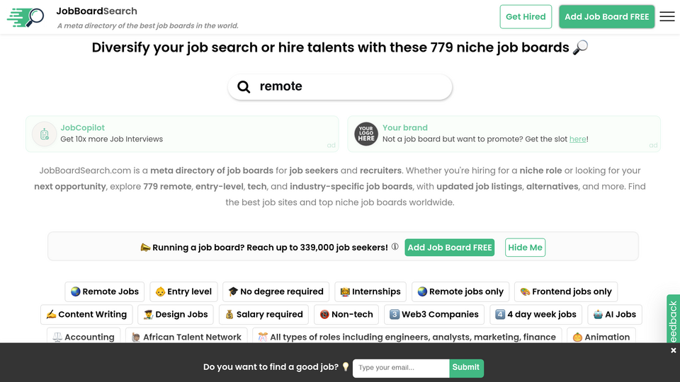 Screenshot of JobBoardSearch ðŸ”Ž