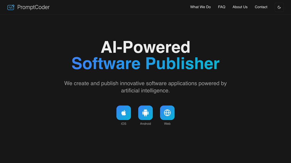 Screenshot of Prompt Coder