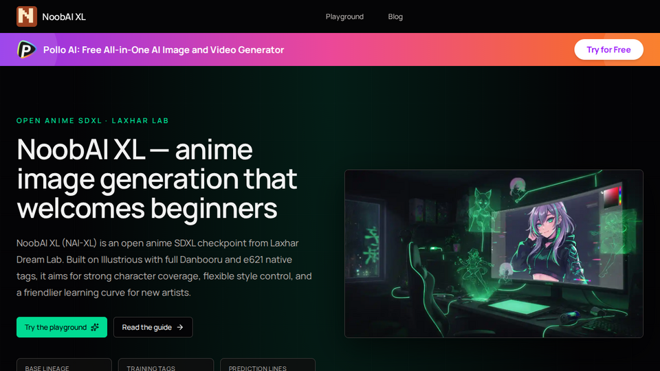 Screenshot of NoobAI XL
