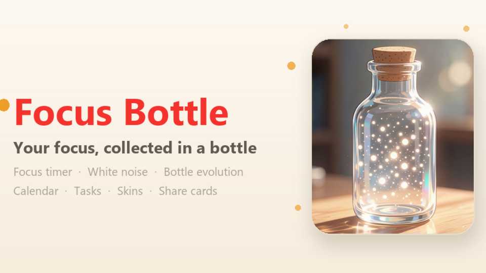 Screenshot of FocusBottle