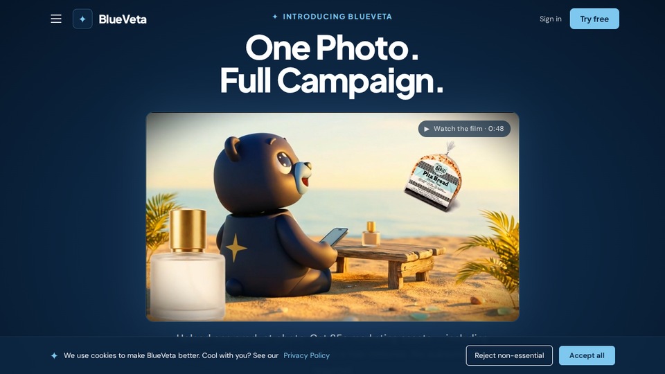 Screenshot of BlueVeta