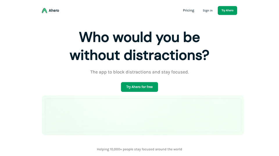 Screenshot of Ahero