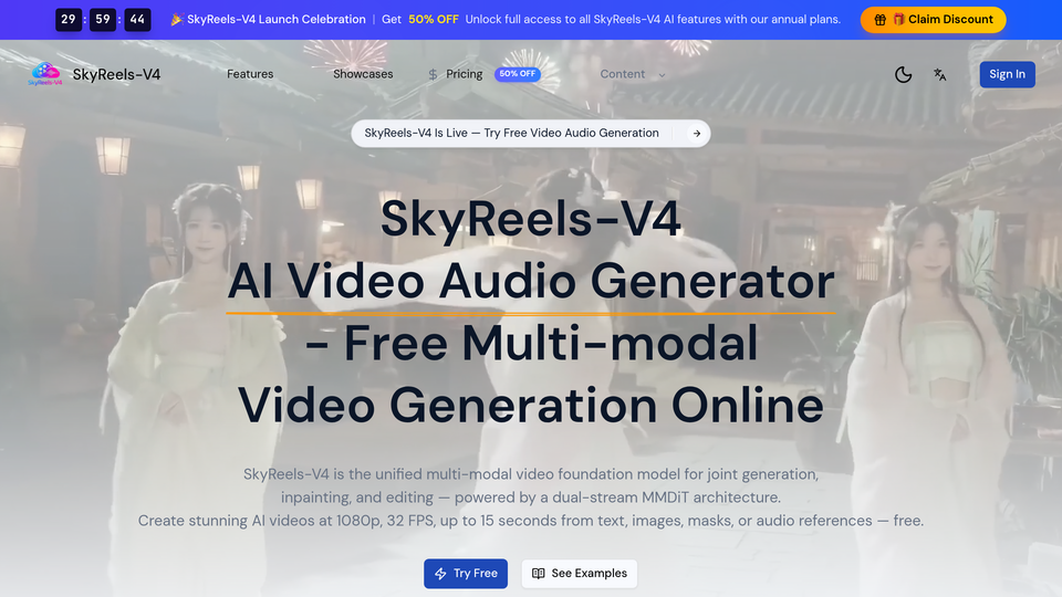Screenshot of SkyReels V4