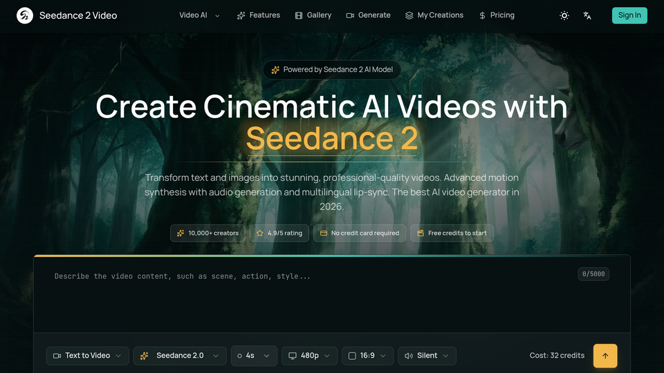 Screenshot of Seedance 2 Video