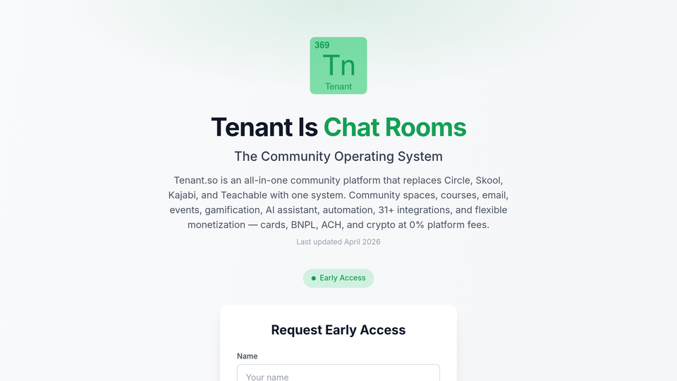 Screenshot of Community OS