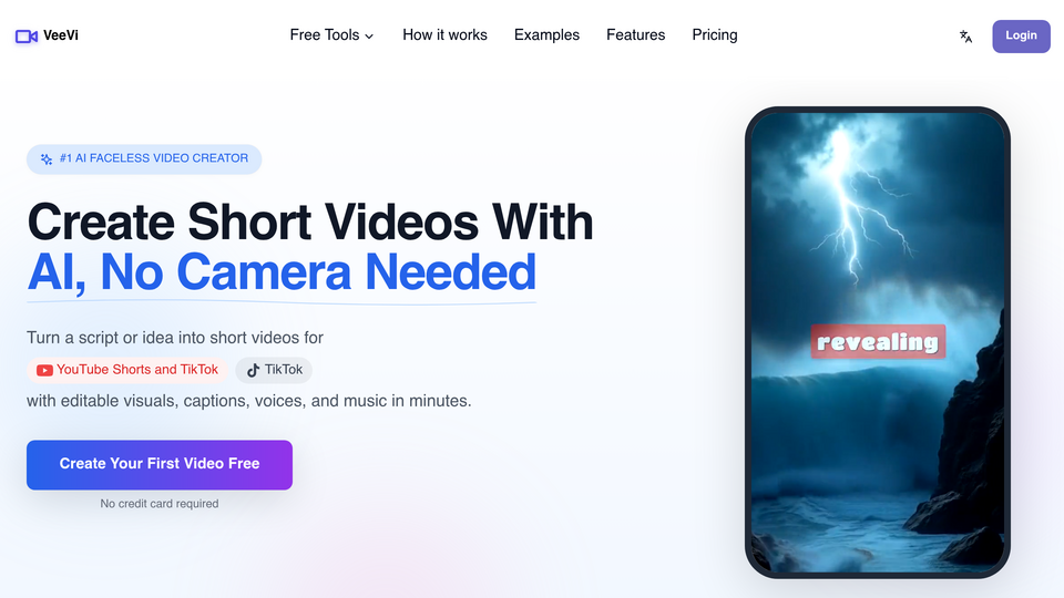 Screenshot of FacelessVideos APP