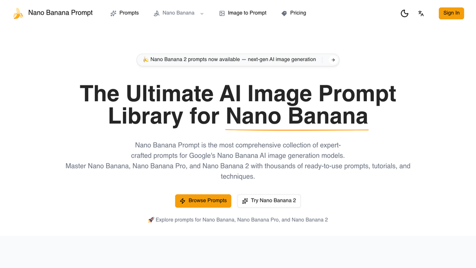 Screenshot of Nano Banana Prompt