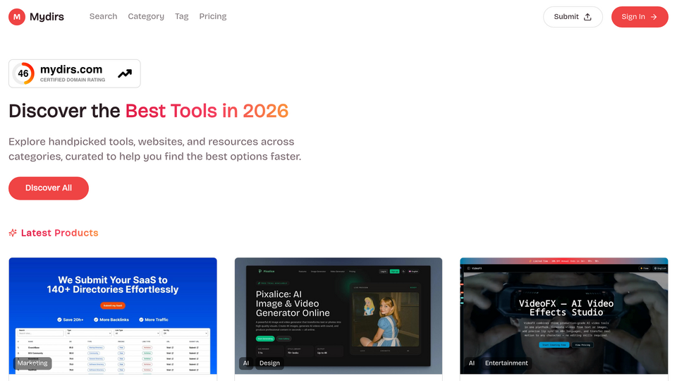 Screenshot of Mydirs