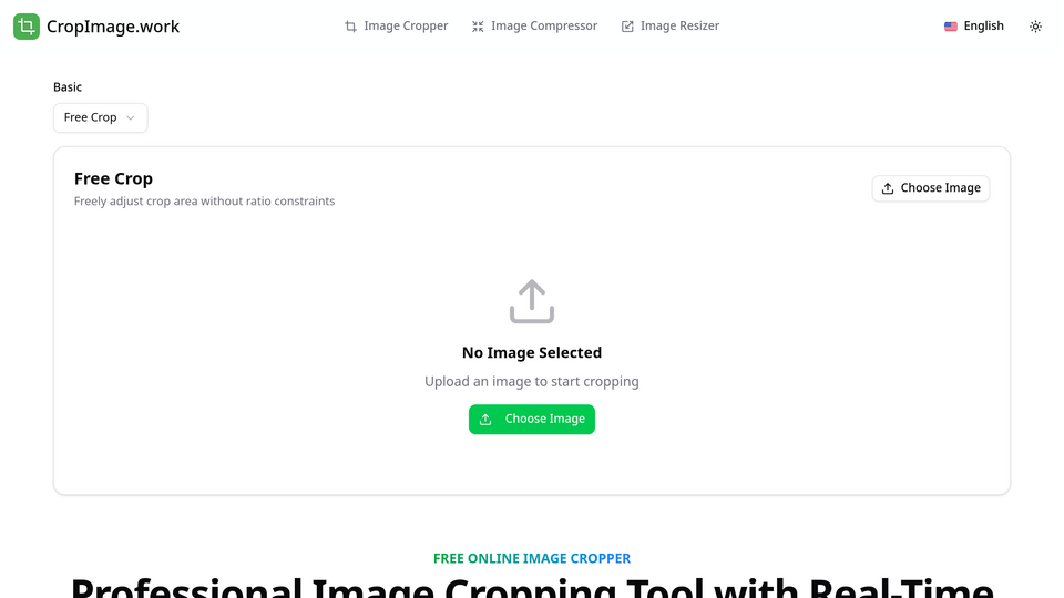 Screenshot of CropImage.work