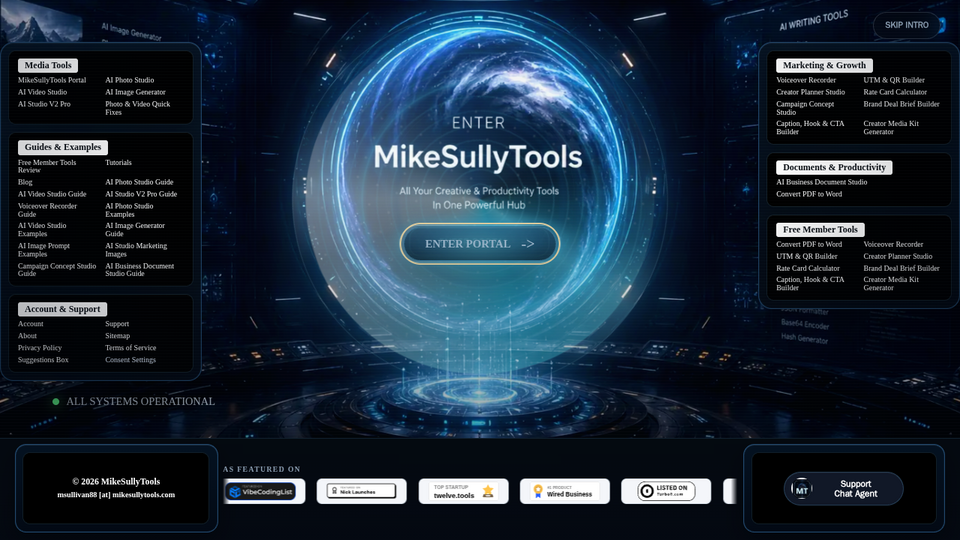 Screenshot of MikeSullyTools