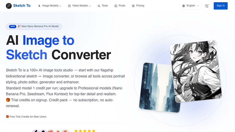 Screenshot of Sketch To