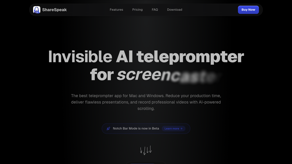 Screenshot of ShareSpeak