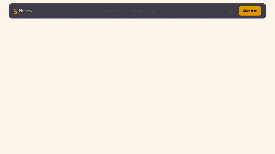 Screenshot of Blazeway