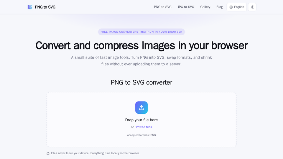 Screenshot of PNG to SVG