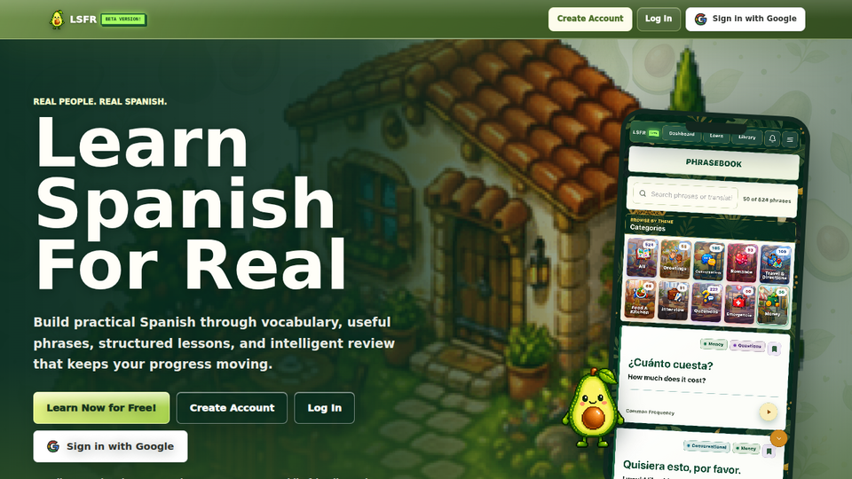 Screenshot of Learn Spanish For Real