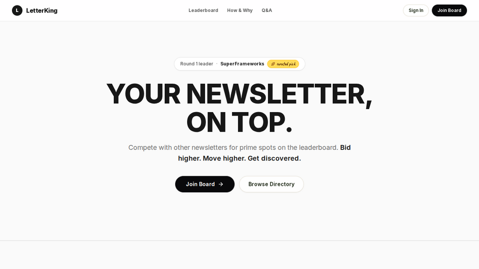 Screenshot of LetterKing