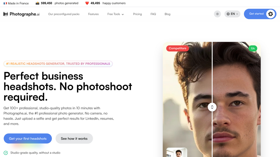 Screenshot of Photographe AI