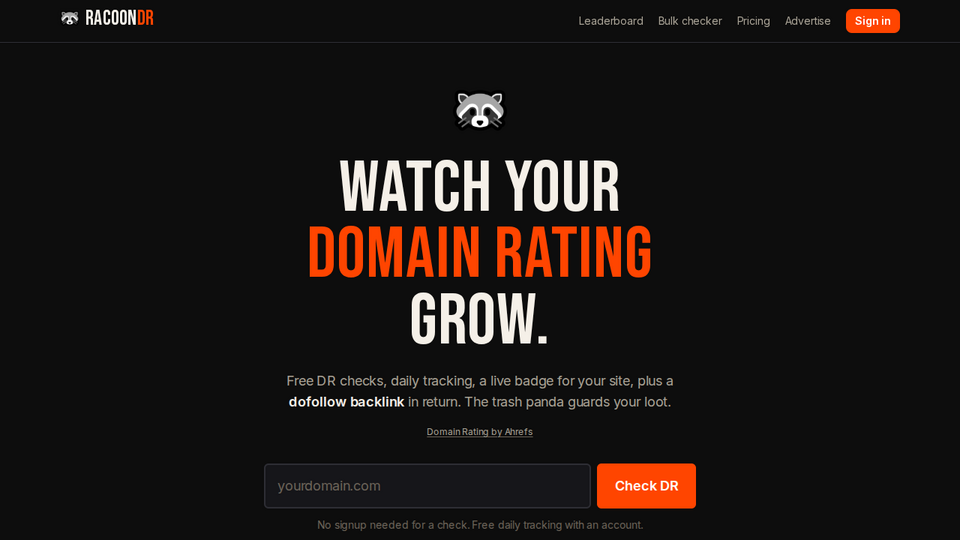 Screenshot of RacoonDR