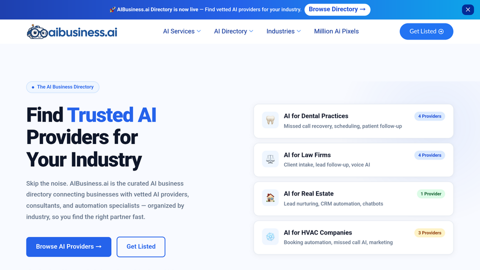 Screenshot of AI Business