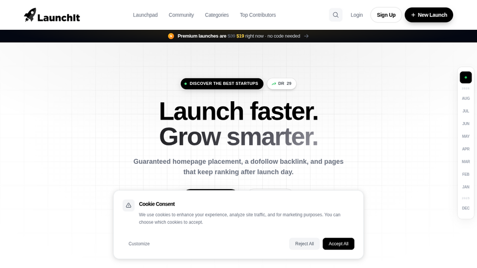 Screenshot of Launchit