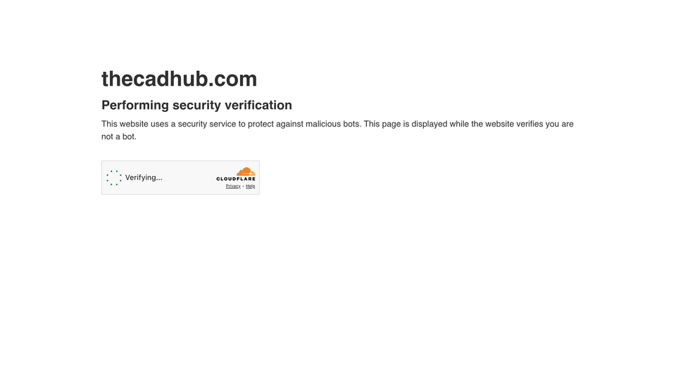Screenshot of The CAD Hub