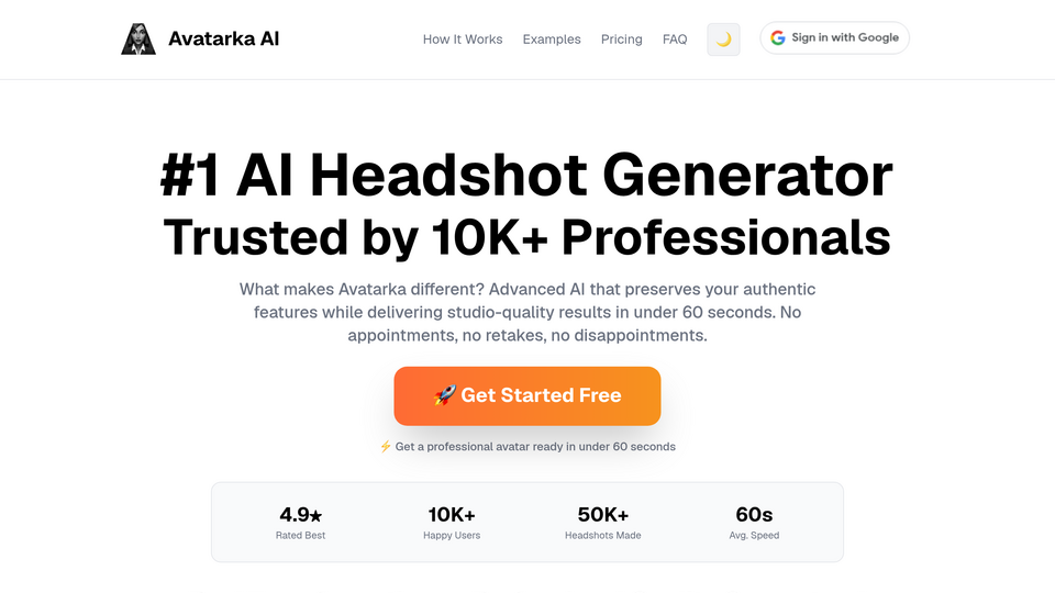 Screenshot of Avatarka AI