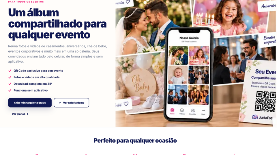 Screenshot of JuntaFotos Brasil