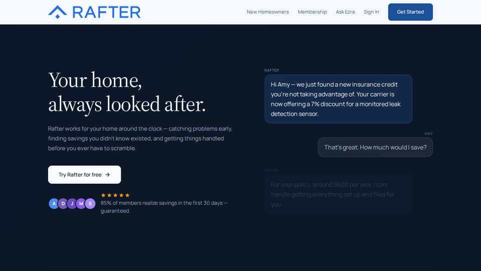 Screenshot of Rafter