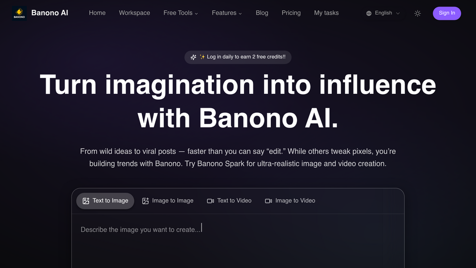 Screenshot of Banono AI