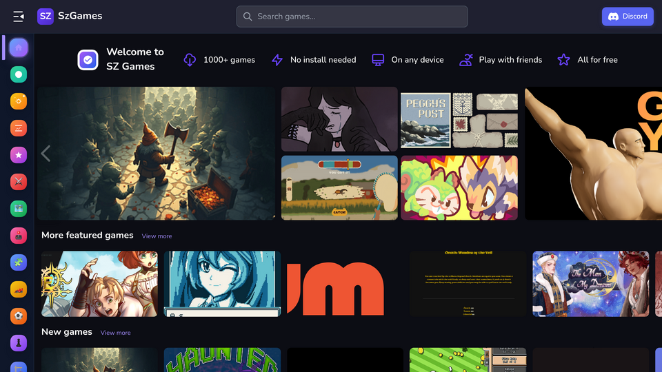 Screenshot of sz-games