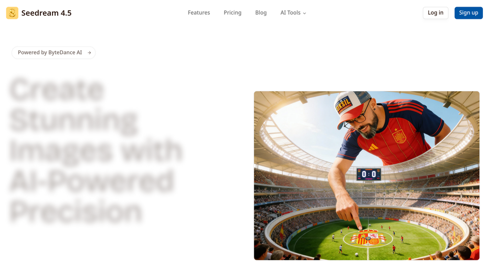 Screenshot of Seedream 4.5