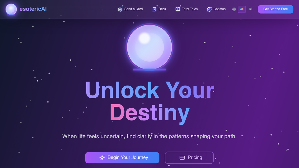Screenshot of esotericAI